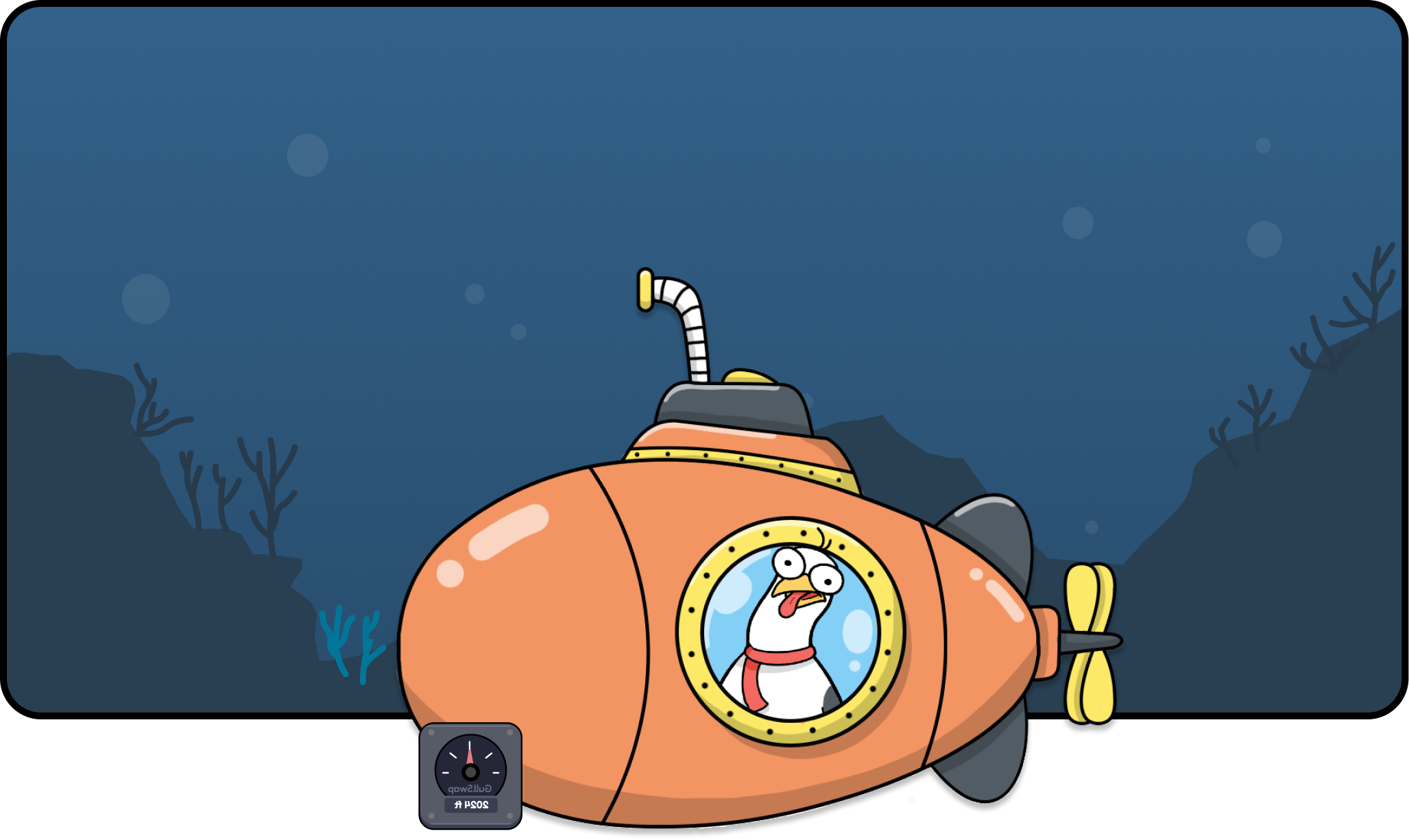 gull in submarine
